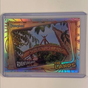 Topps Disneyland Adventureland The Lands Holo Foil Trading Card